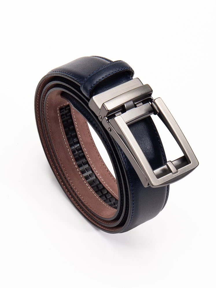 Premium Otomatik  Dikişli Hakiki Deri Kemer 3.5 Cm