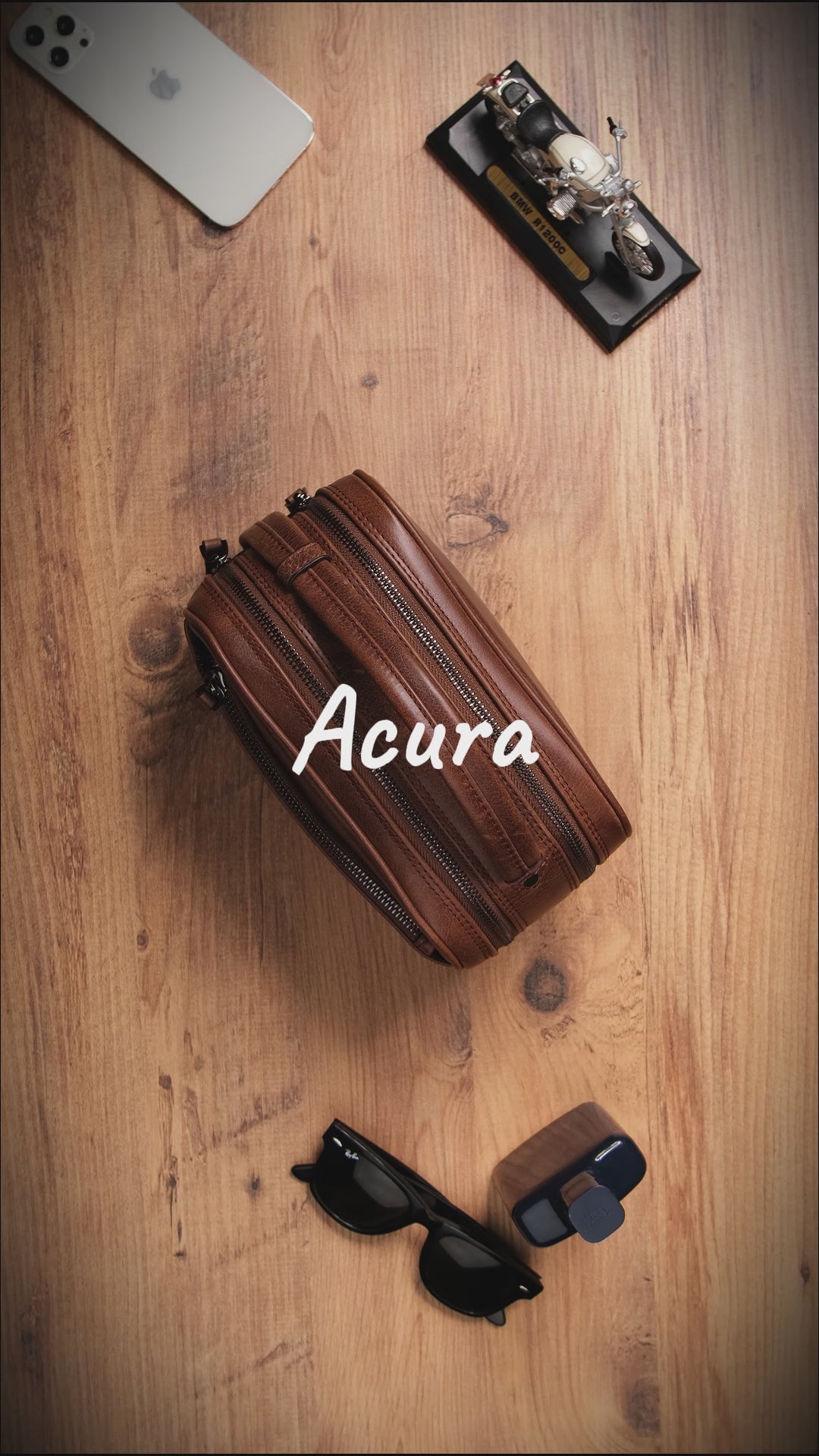 Acura 9558 Hakiki Deri Fermuarlı Portföy El Çantası