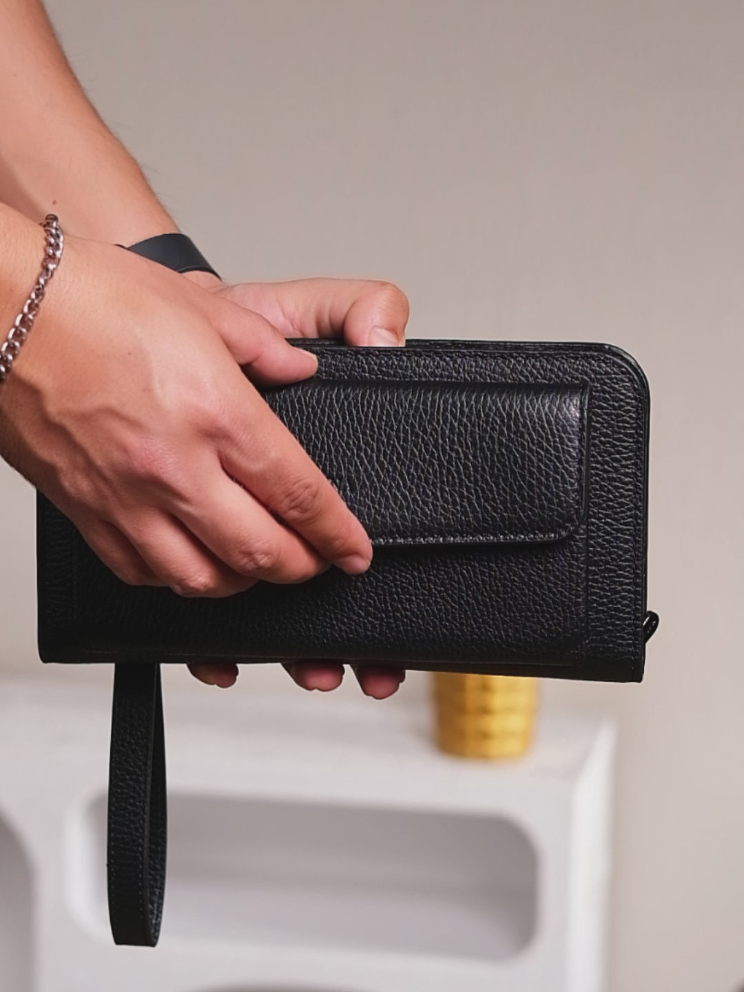 Ederson 9567 Hakiki Deri Fermuarlı Portföy El Çantası