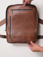 Rocky 9526 Hakiki Deri Laptop Bölmeli Evrak ve Sırt Çanta