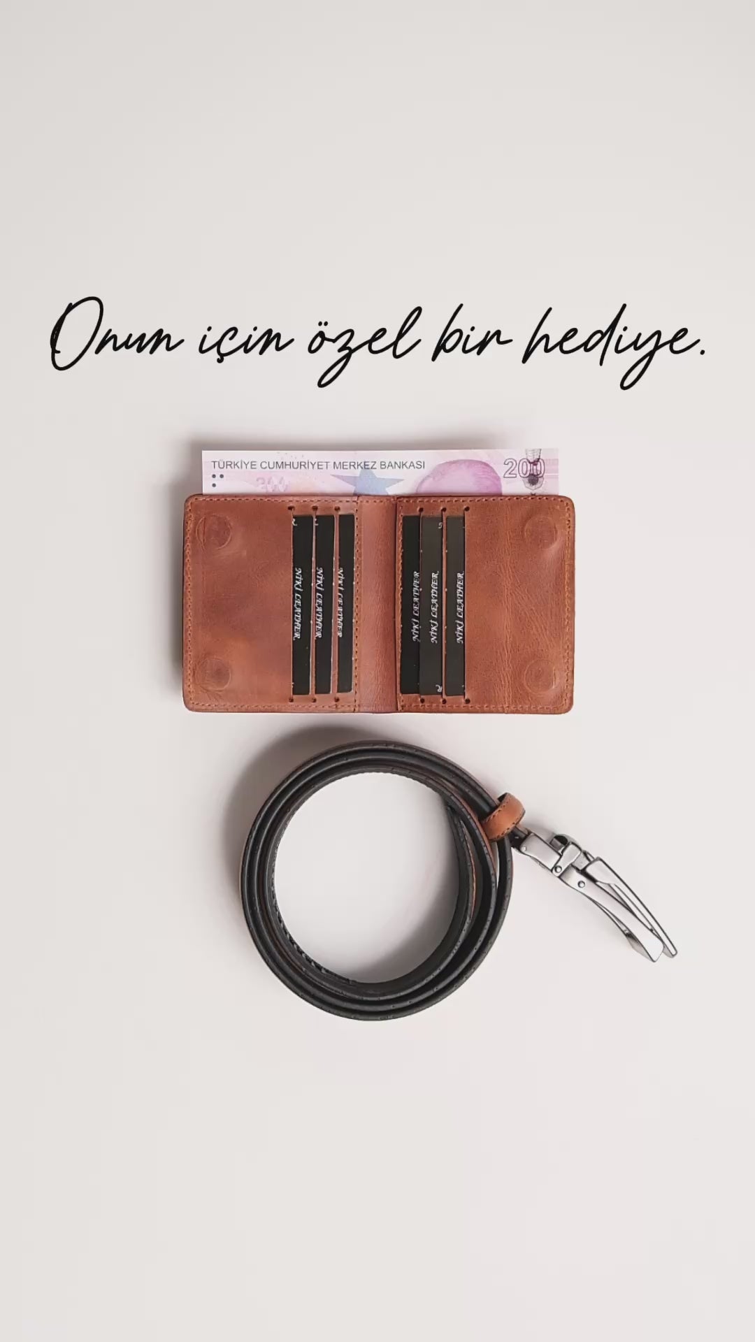 Babalar Günü Set Kutusu (Fargo Cüzdan + Otomatik Kemer)