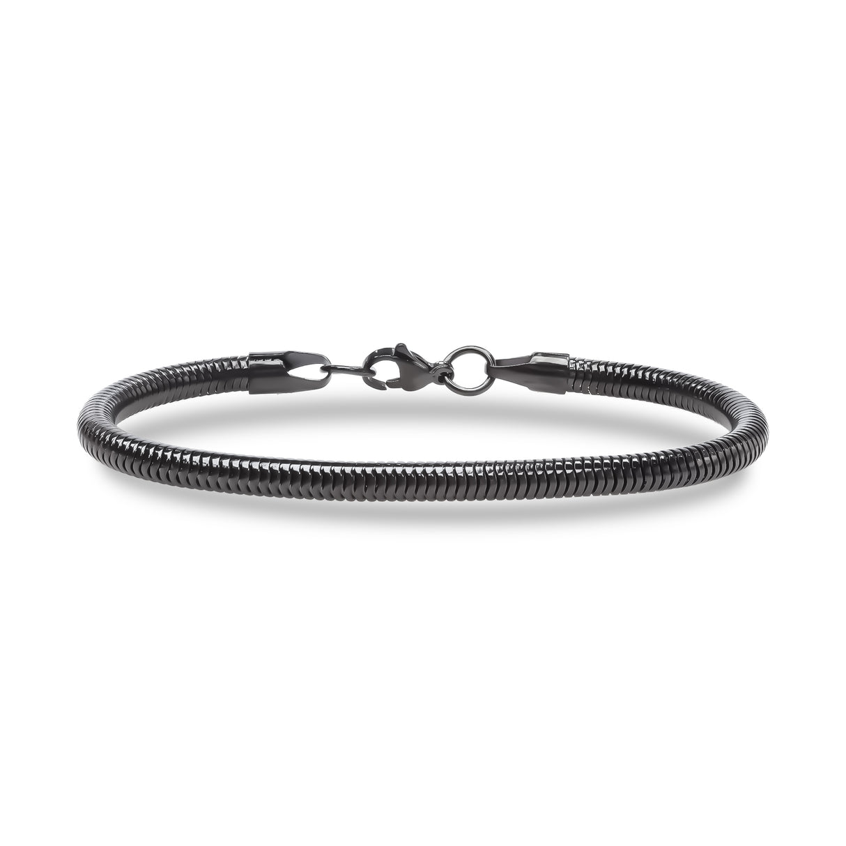 Niki Leather Spiral Örgü Çelik Zincir Bileklik 6mm 3893CZB2D9