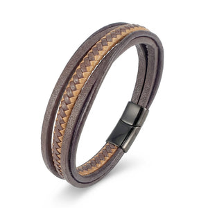 Niki Leather Taba Kahve Çoklu Deri Bileklik 38933B2D8