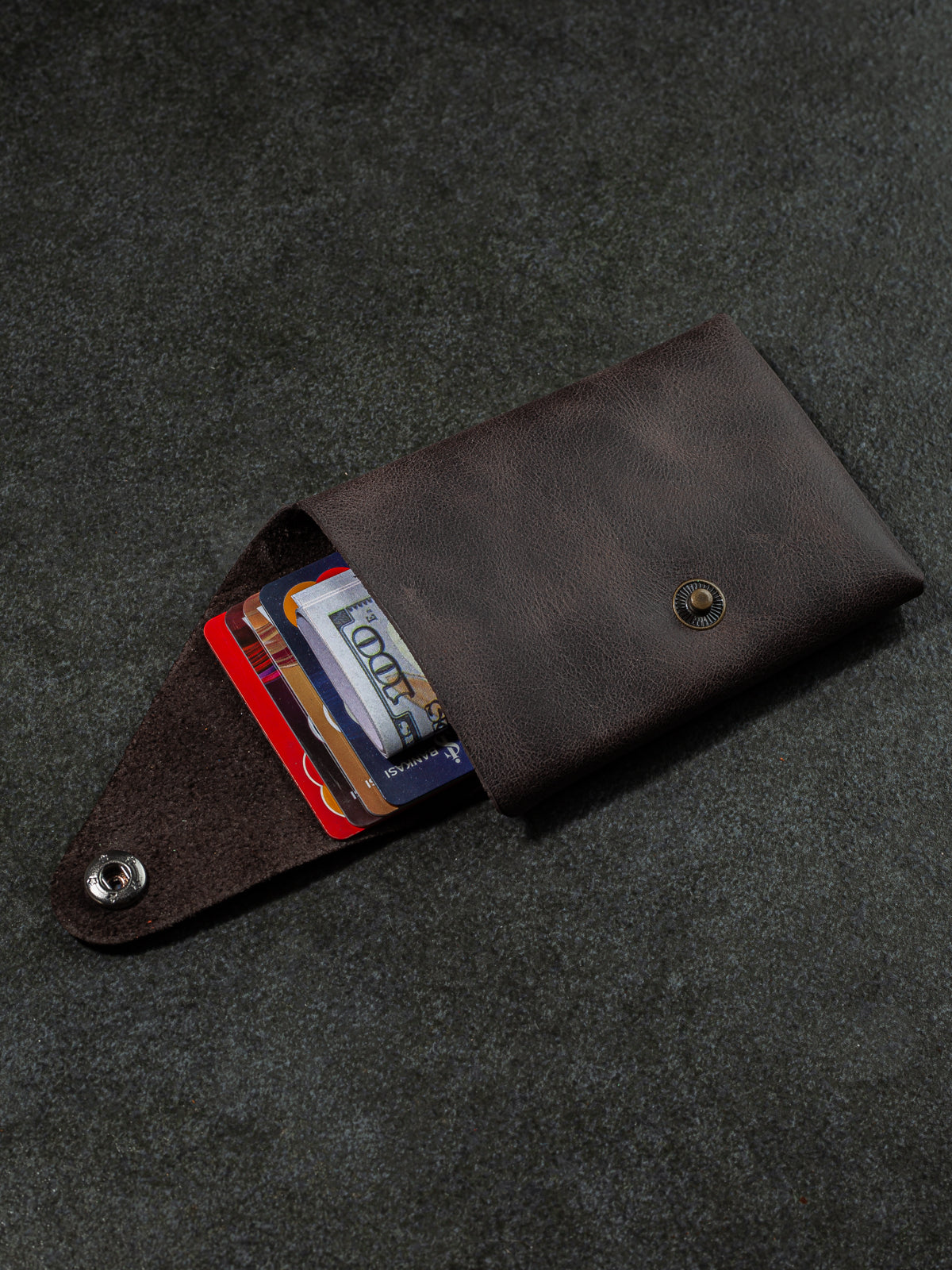 Niki Leather Moon Vintage Deri Cüzdan