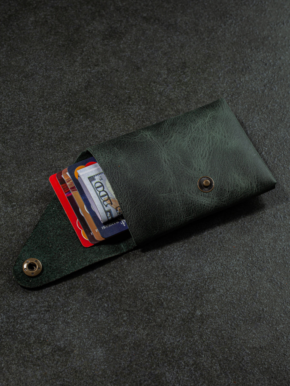 Niki Leather Moon Vintage Deri Cüzdan