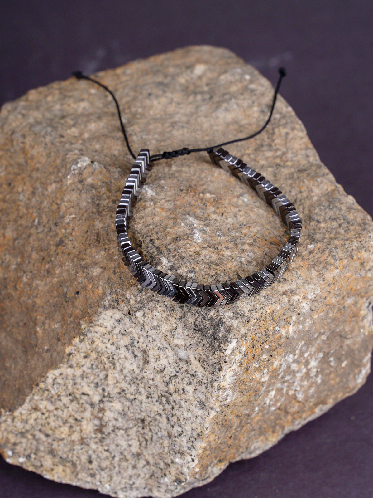 Doğal Taş Hematit Bileklik 3