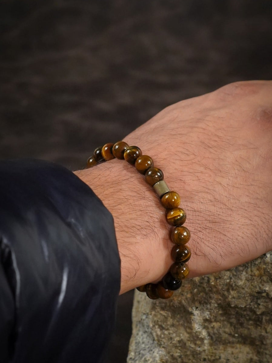 Kaplan Gözü Doğal Taş Bileklik