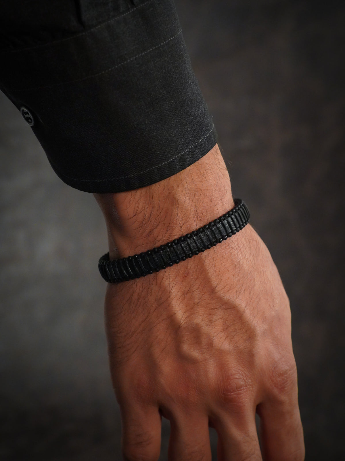 Paku Hakiki Deri Bileklik