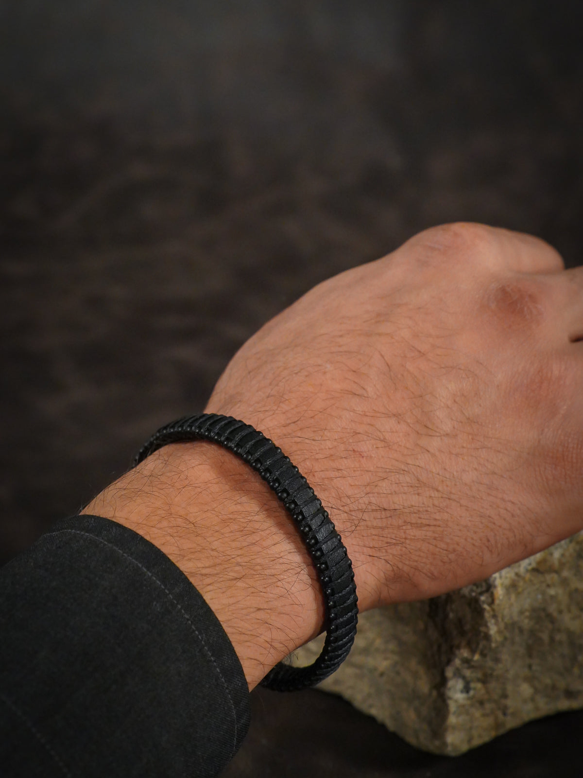 Paku Hakiki Deri Bileklik