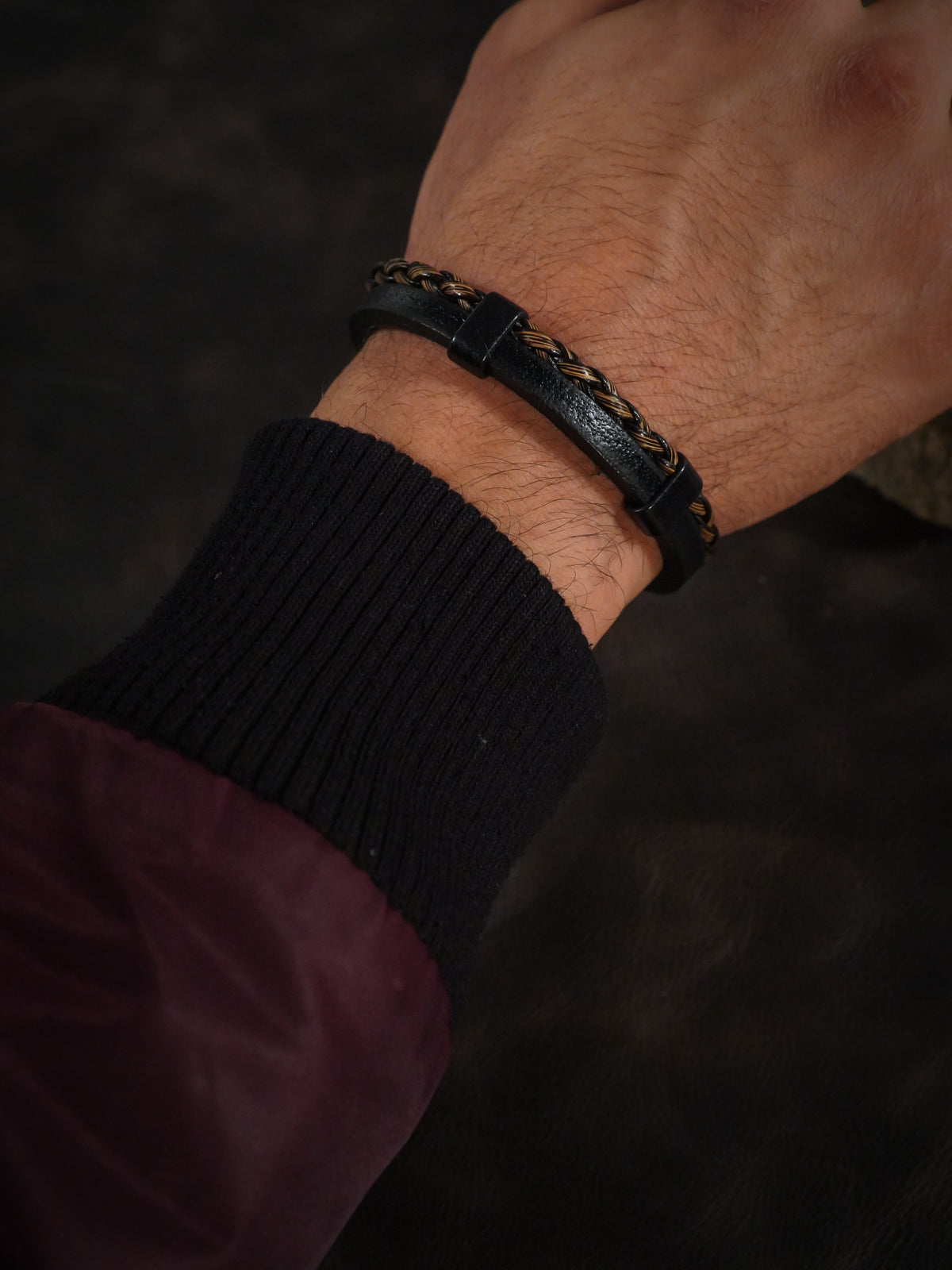 Stango Hakiki Deri Bileklik