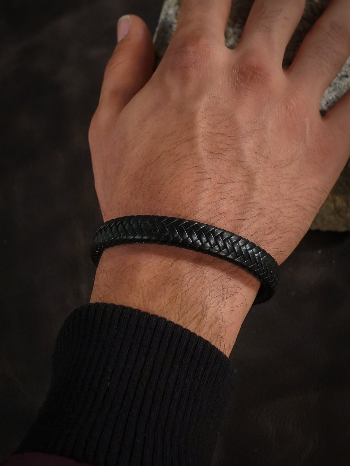 Slange Hakiki Deri Bileklik