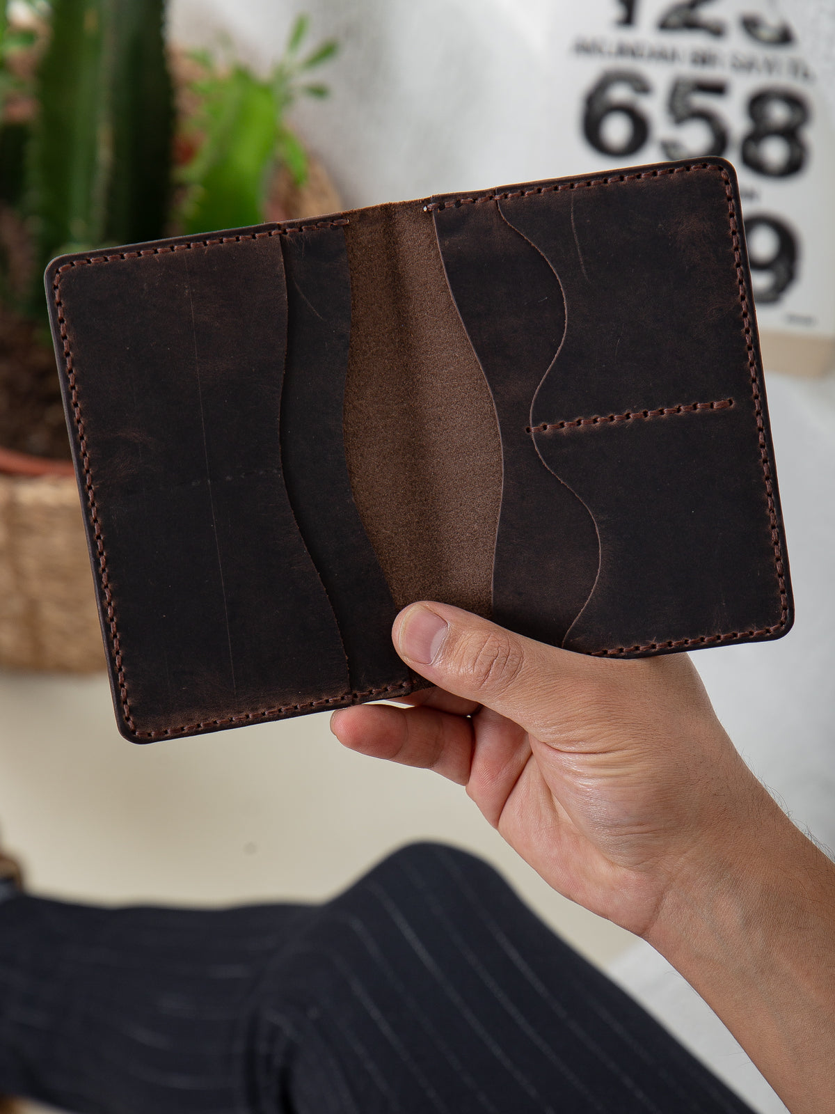 Niki Leather Deri Pasaport Cüzdan Kılıfı