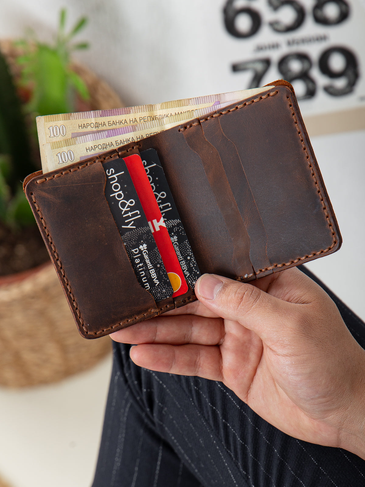 Niki Leather Carlos  Deri Cüzdan Kartlık