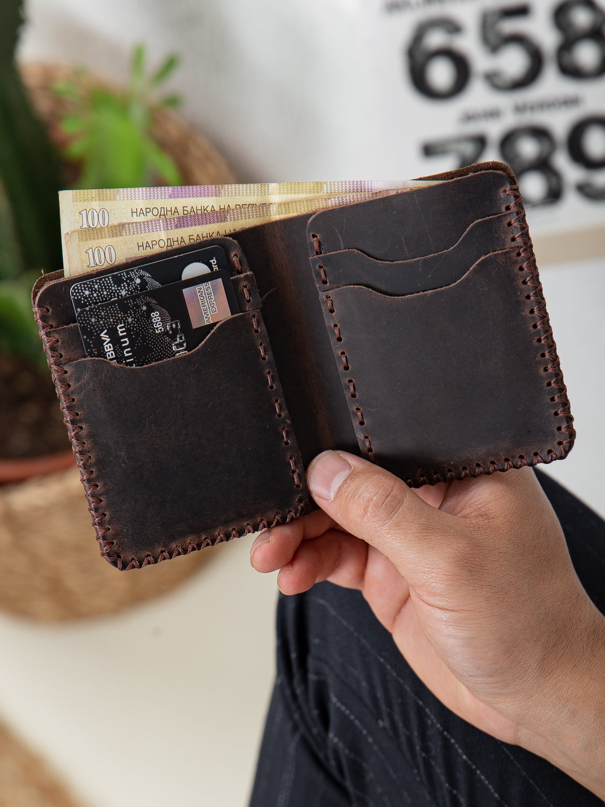 Niki Leather Kane Deri Cüzdan Kartlık