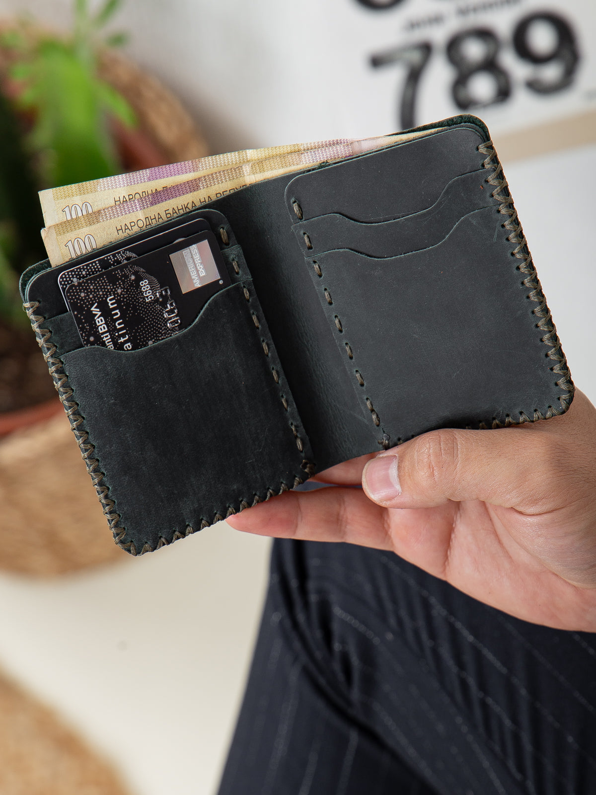 Niki Leather Kane Deri Cüzdan Kartlık