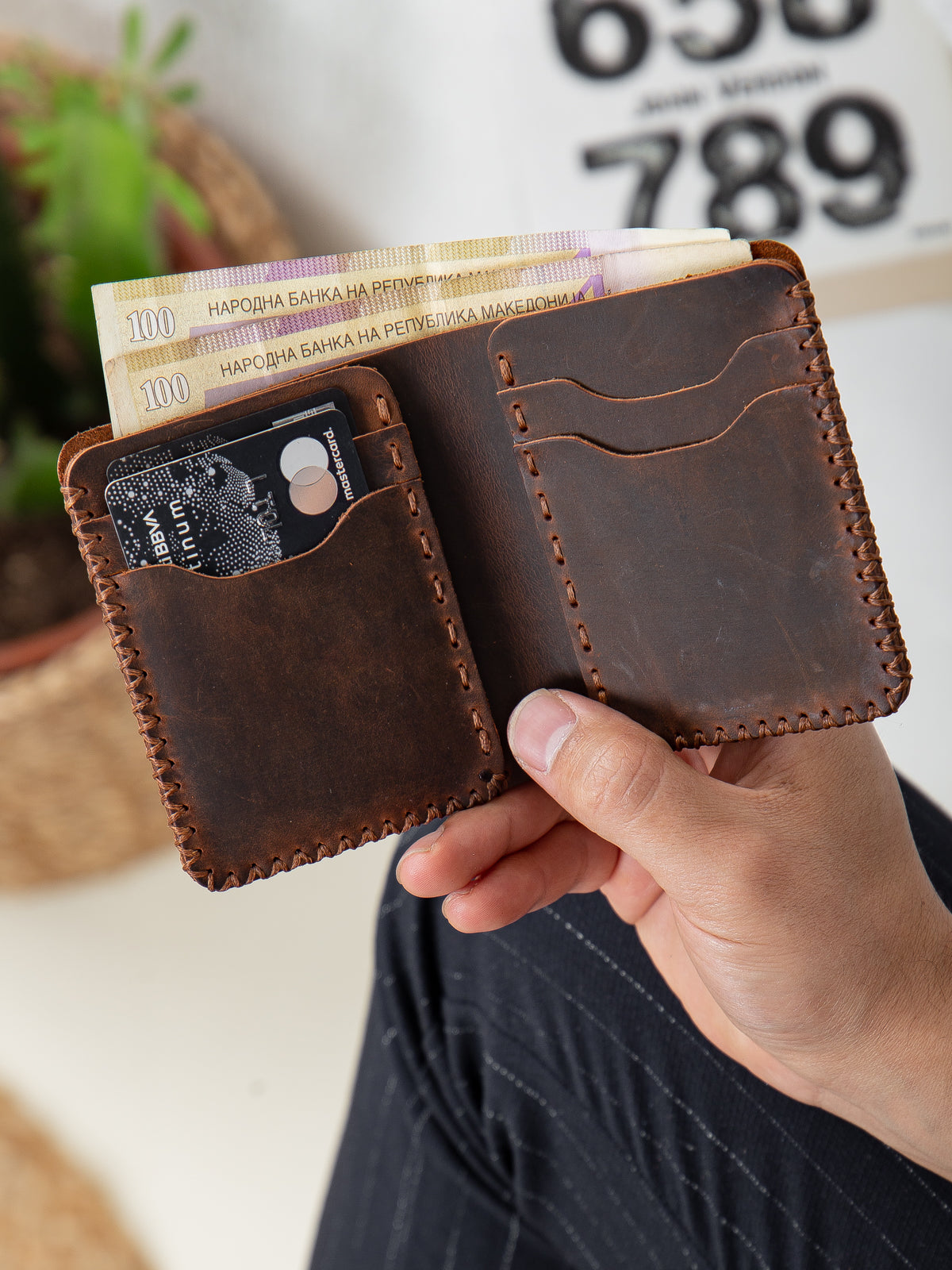 Niki Leather Kane Deri Cüzdan Kartlık