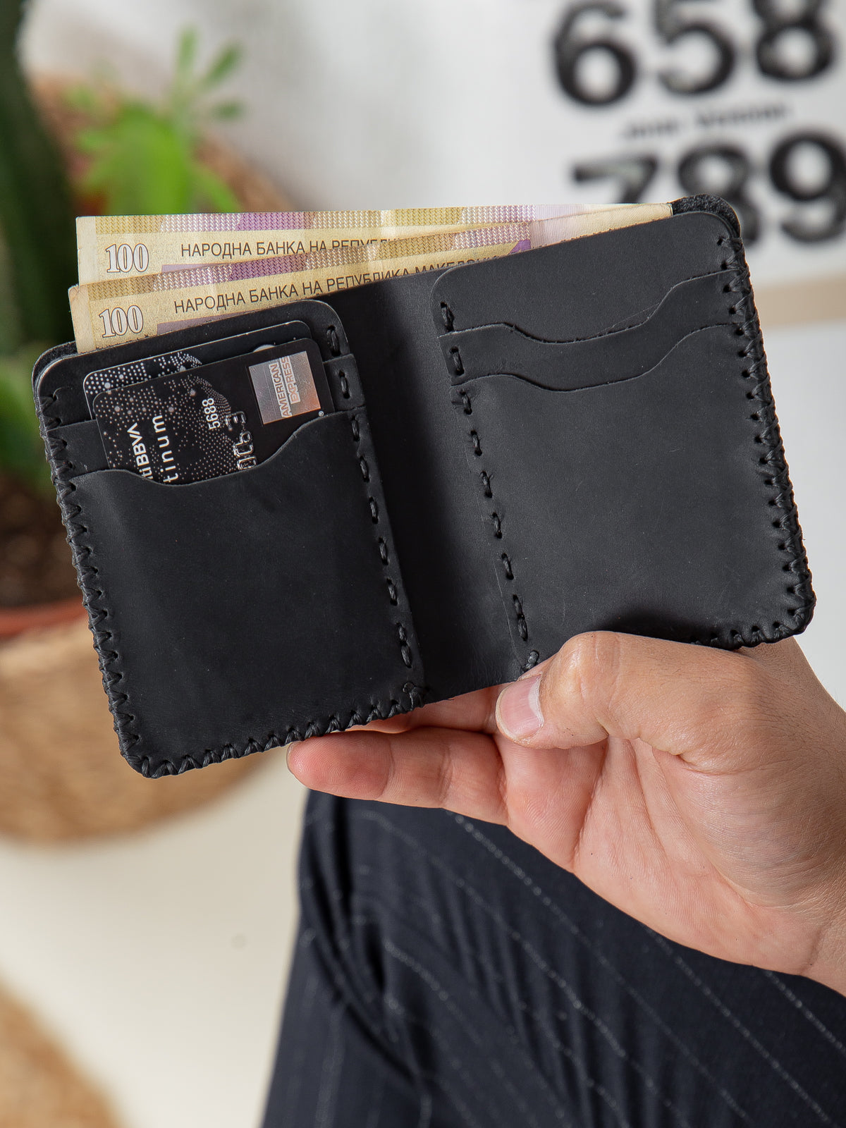 Niki Leather Kane Deri Cüzdan Kartlık