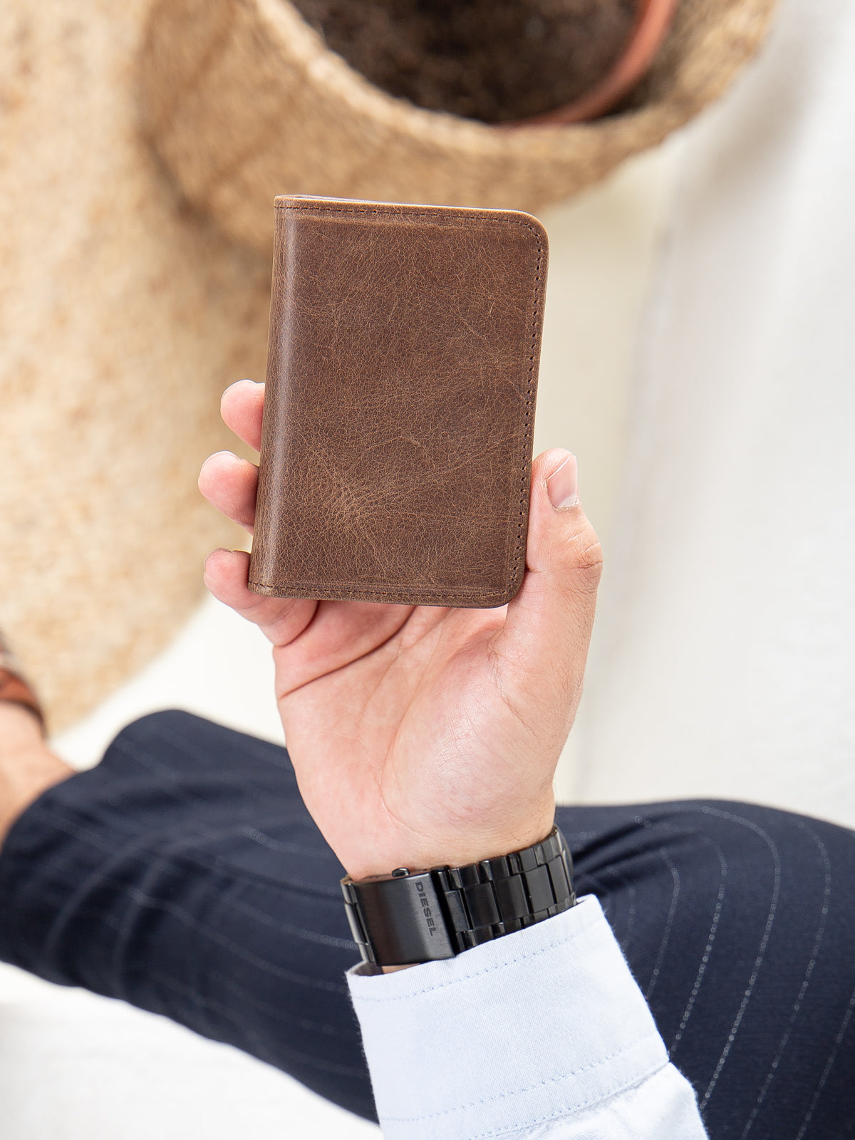 Niki Leather Nerina Crazy Deri Unisex Kartlık Cüzdan