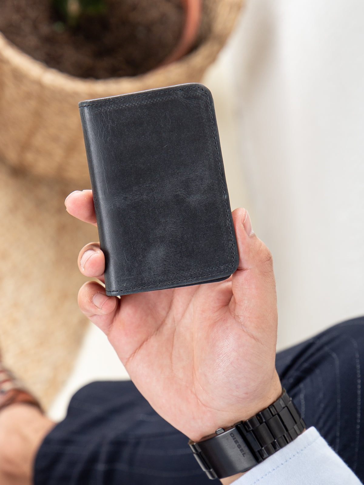 Niki Leather Nerina Crazy Deri Unisex Kartlık Cüzdan