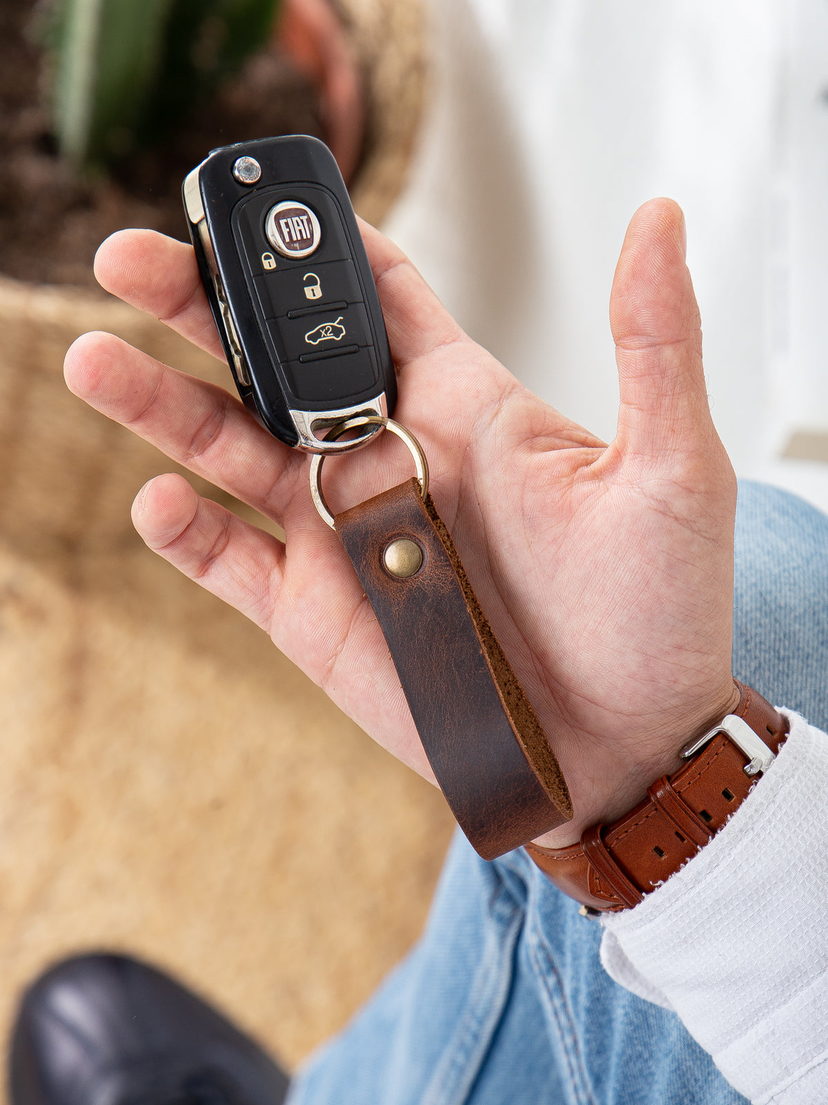 NİKİ LEATHER Deri Anahtarlık