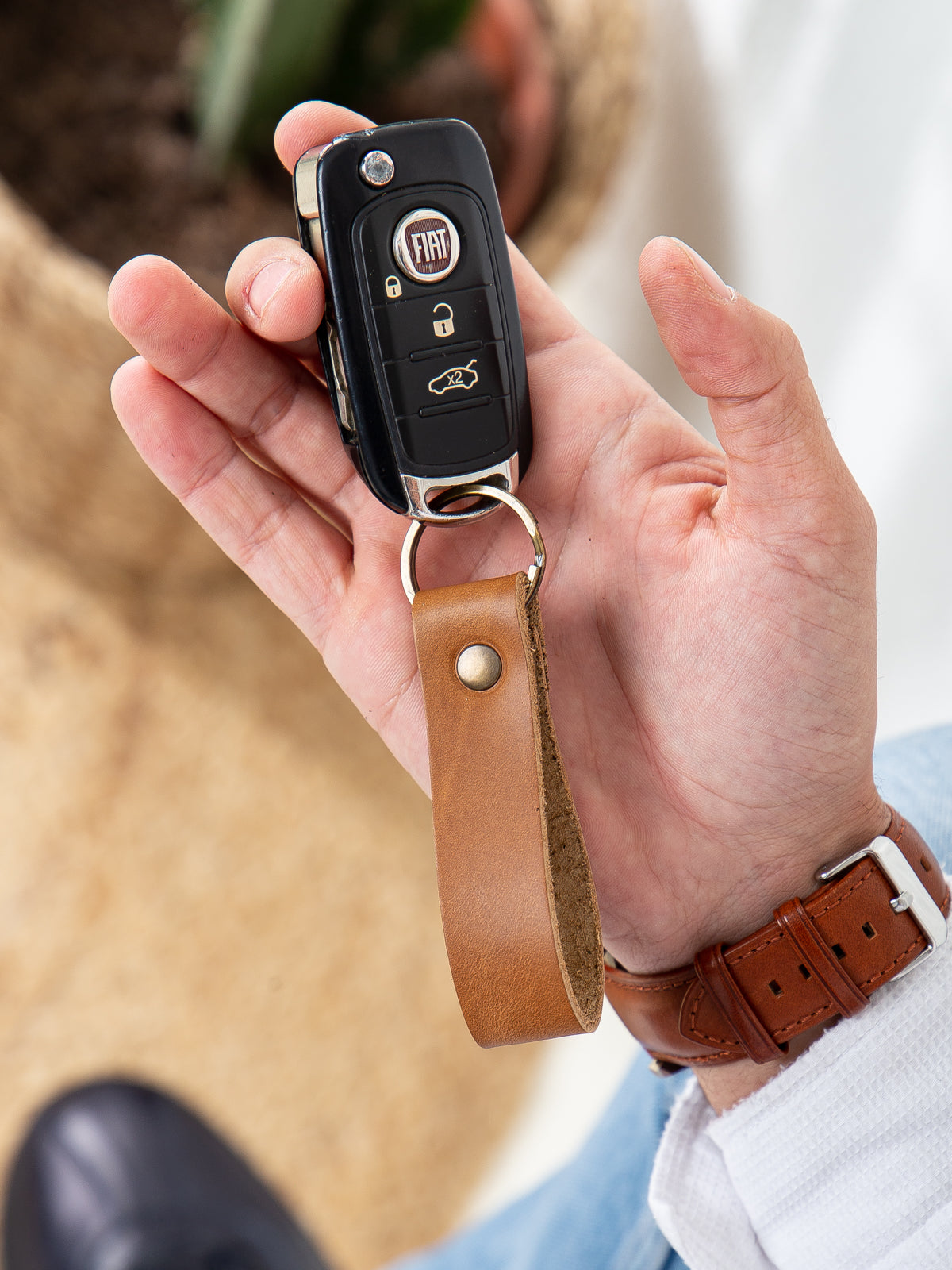 NİKİ LEATHER Deri Anahtarlık