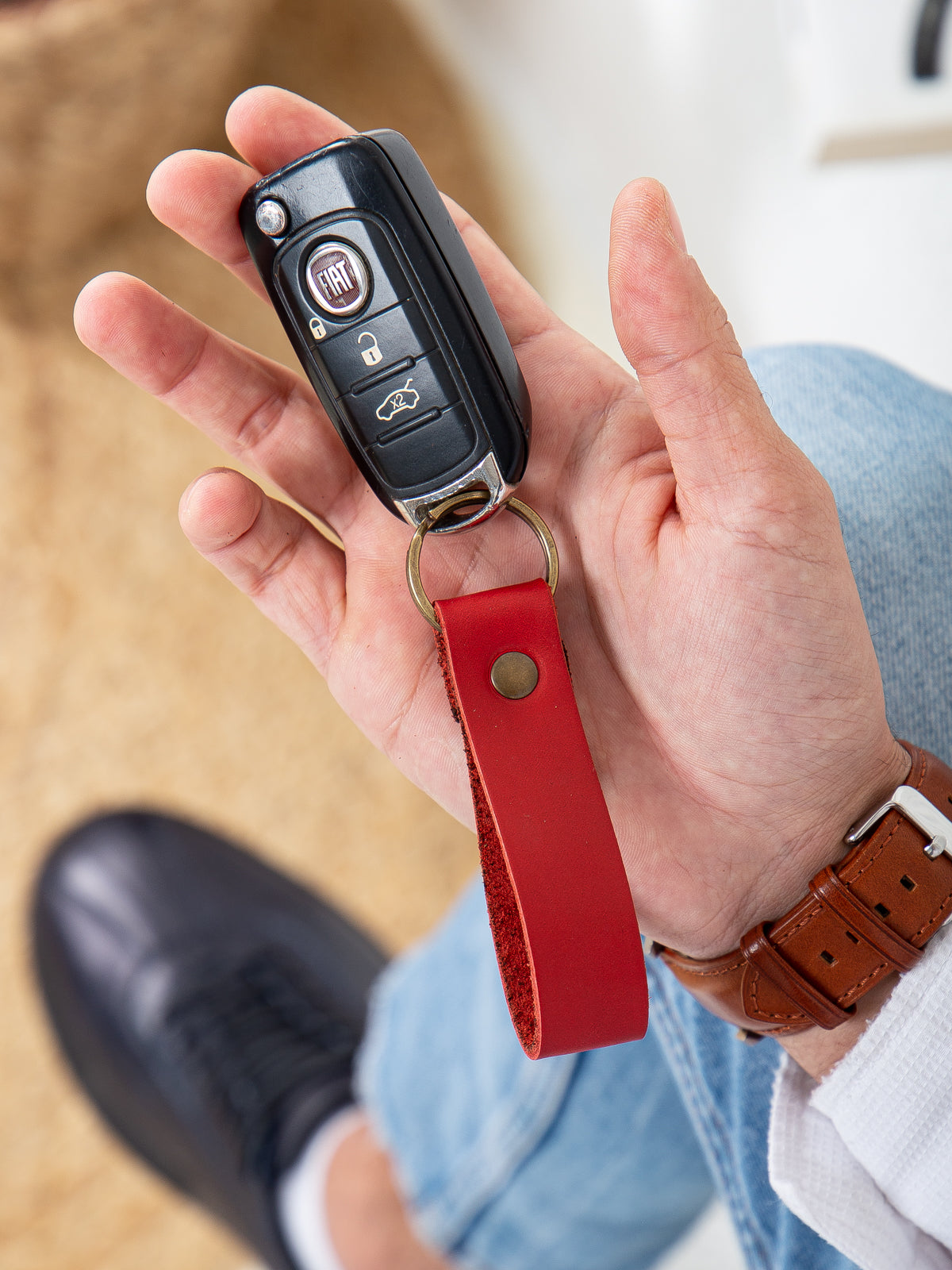 NİKİ LEATHER Deri Anahtarlık