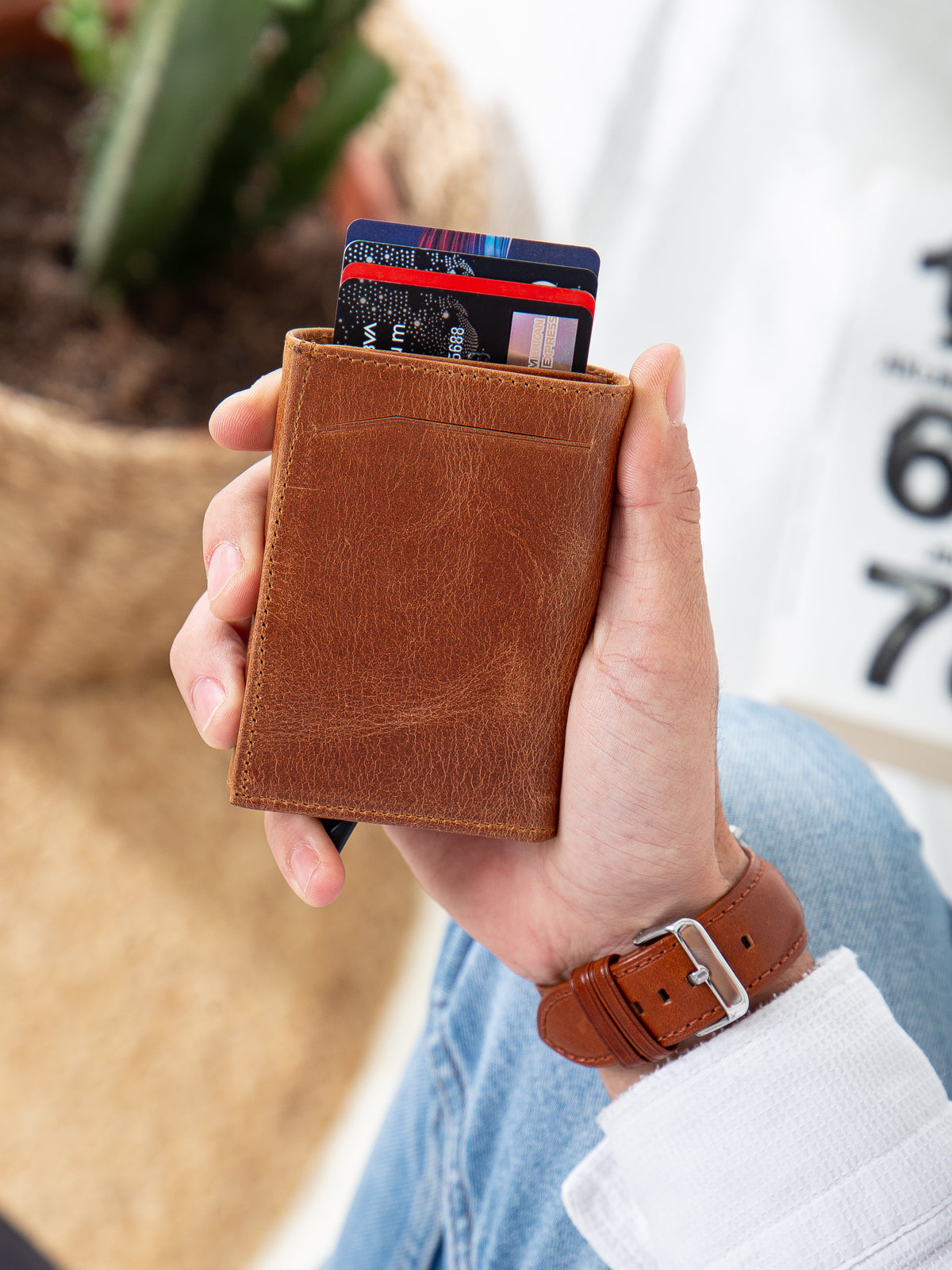 Niki Leather Legend Crazy Deri Akıllı Mekanizmalı Cüzdan