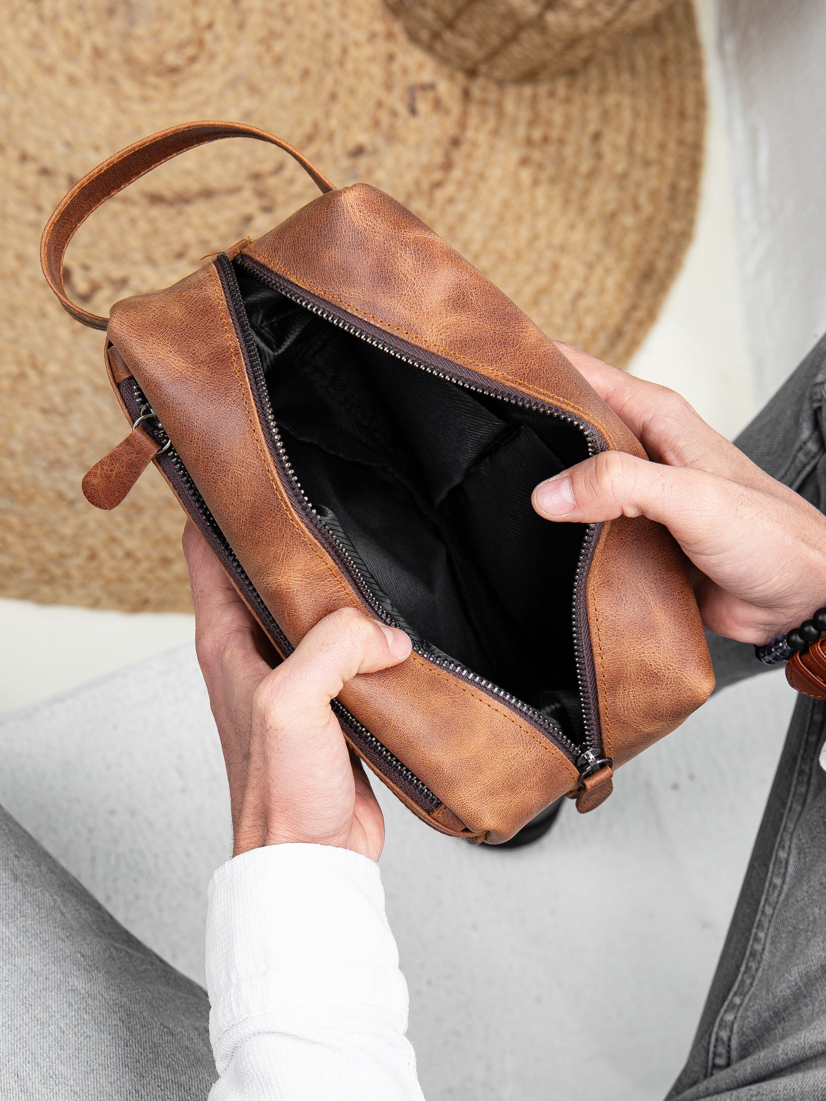 Niki Leather Mare Hakiki Deri Unisex Çanta