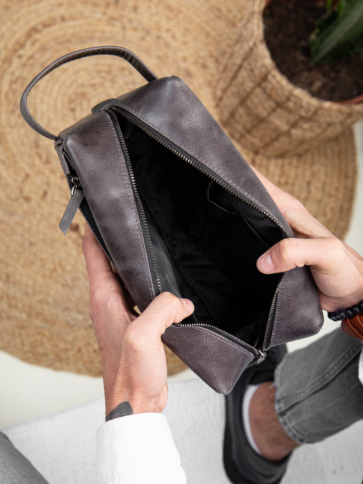 Niki Leather Mare Hakiki Deri Unisex Çanta