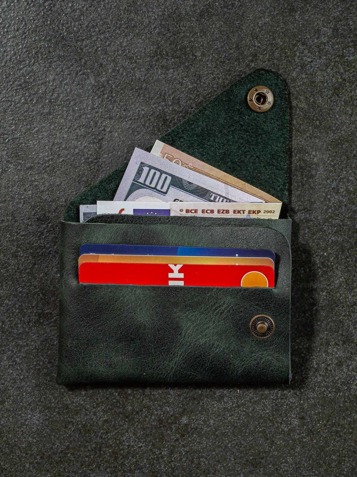 Niki Leather Moon Vintage Deri Cüzdan