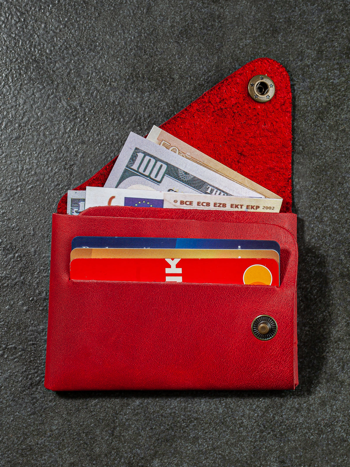 Niki Leather Moon Vintage Deri Cüzdan