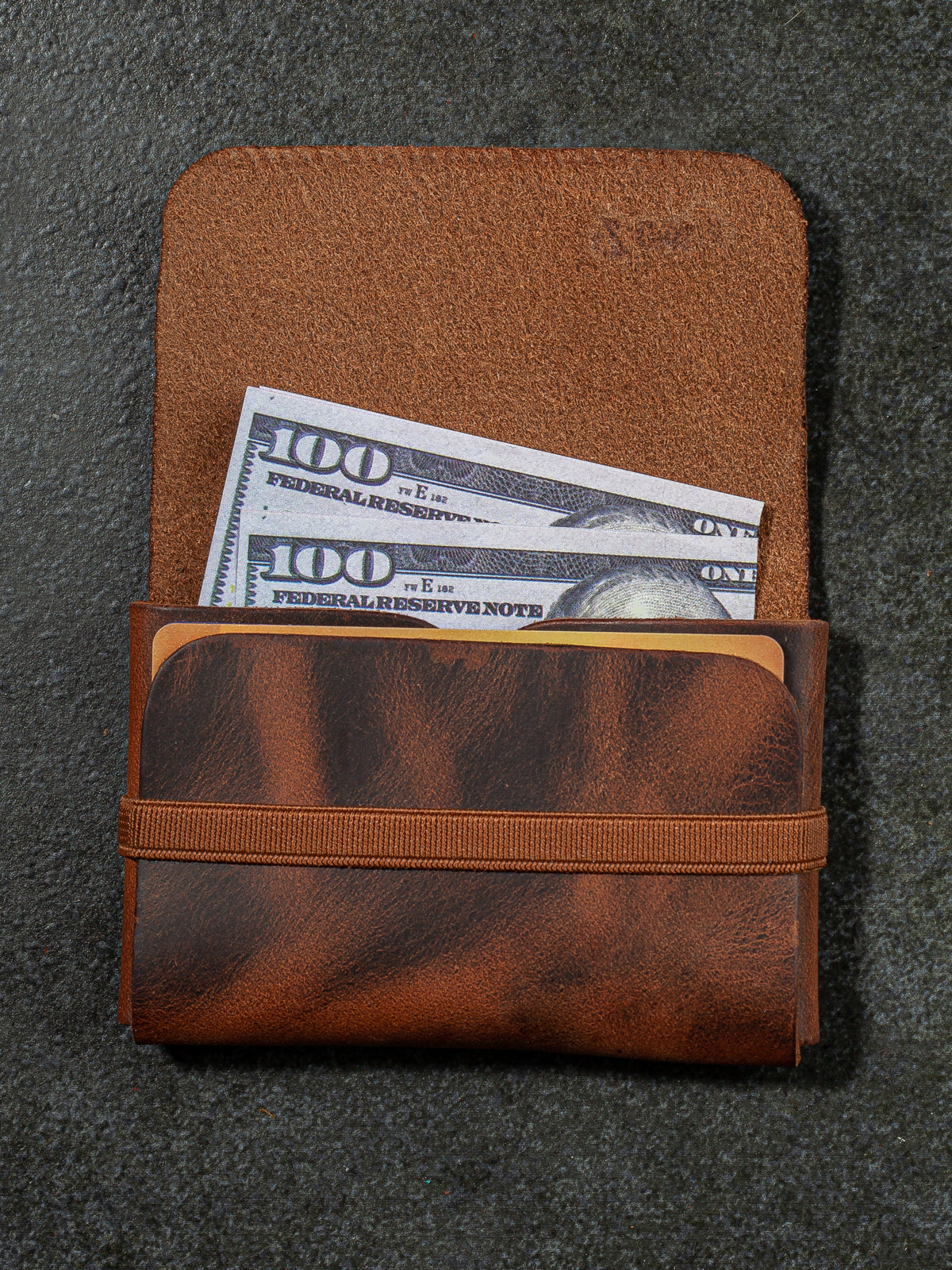 Niki Leather Star Unisex Cüzdan Kartlık Crazy Deri