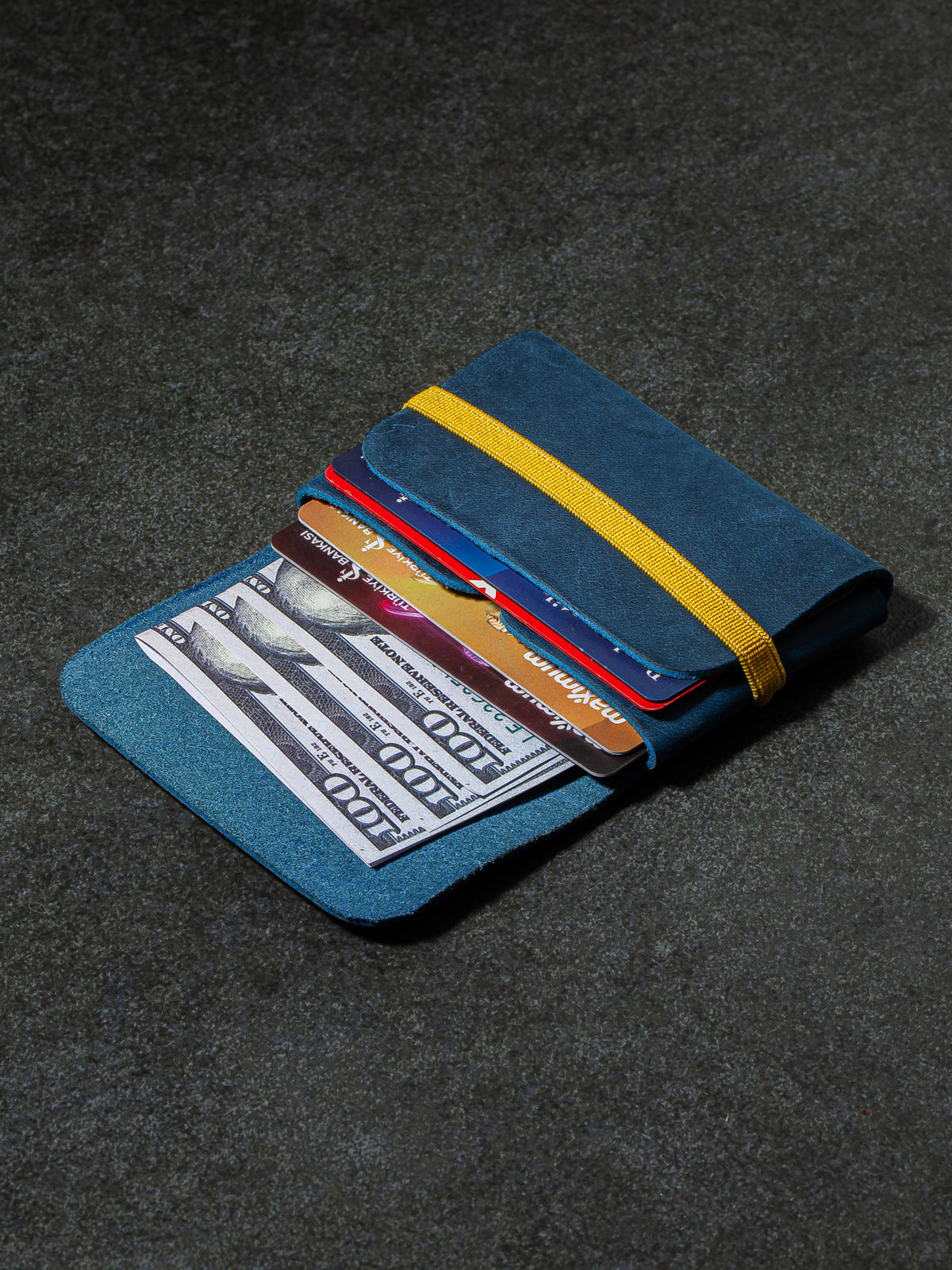 Niki Leather Star Unisex Cüzdan Kartlık Crazy Deri