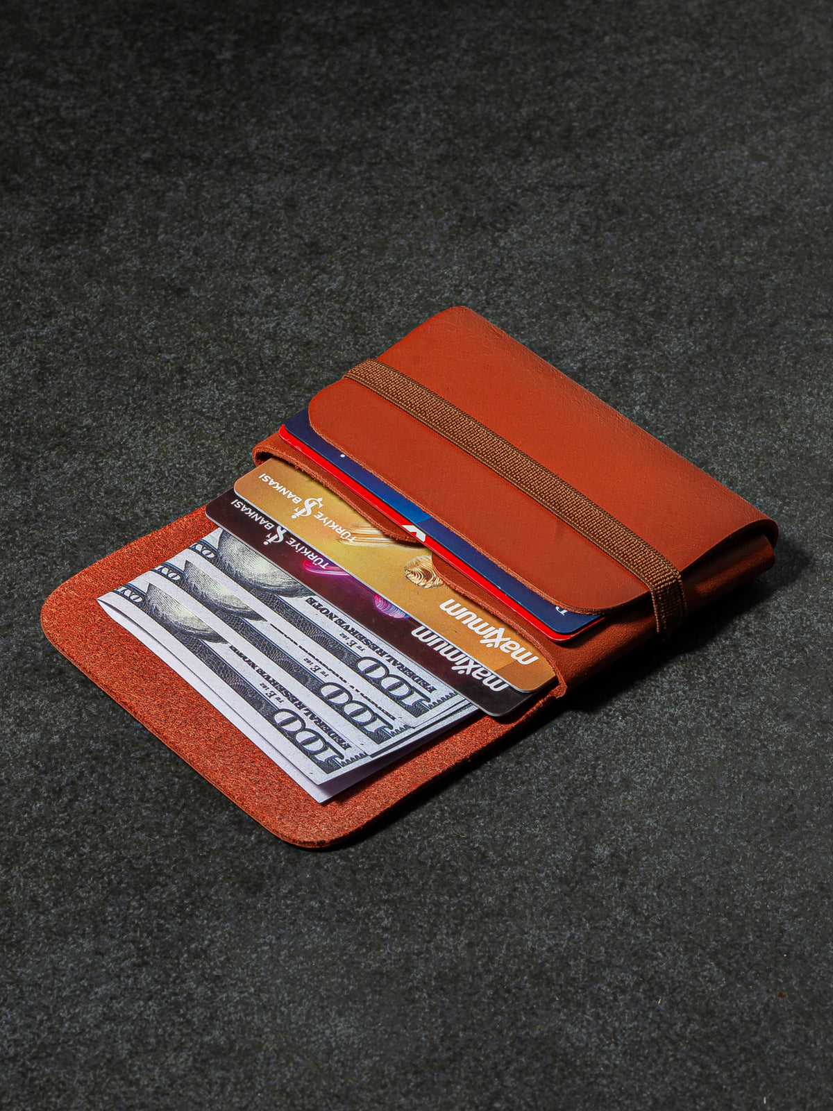 Niki Leather Star Unisex Cüzdan Kartlık