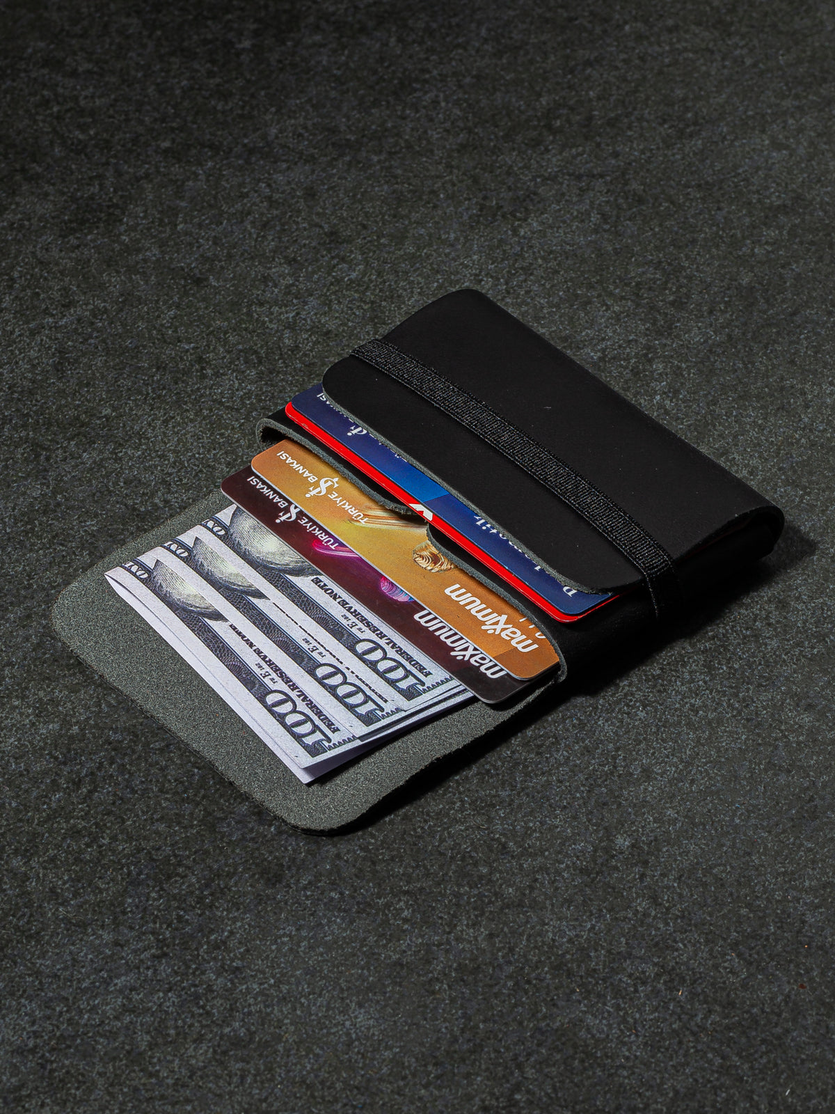 Niki Leather Star Unisex Cüzdan Kartlık