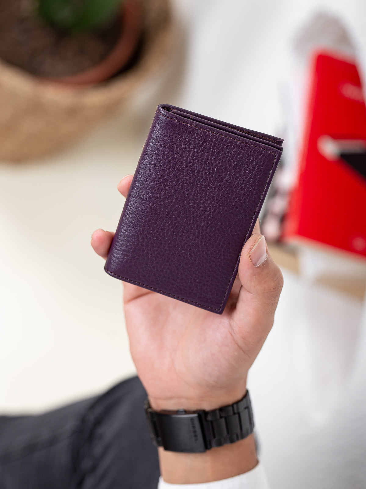 Niki Leather Nerina Crazy Deri Unisex Kartlık Cüzdan