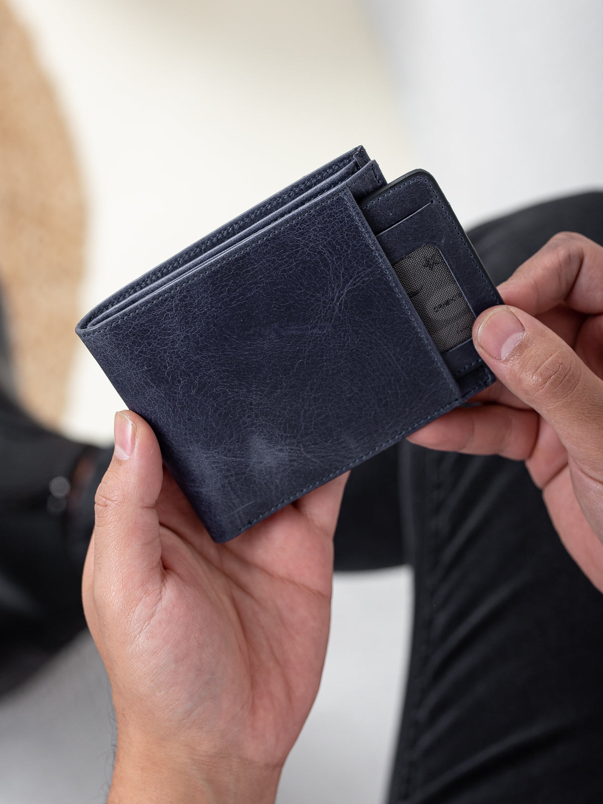 Niki Leather Babel Vintage Deri Unisex Kartlık Cüzdan