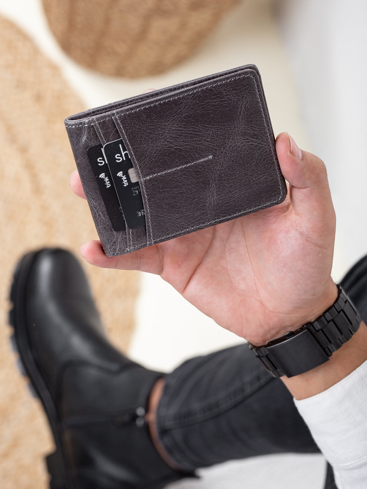 Jino Hakiki Deri Cüzdan