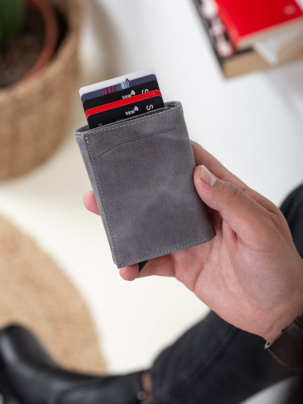 Niki Leather Legend Crazy Deri Akıllı Mekanizmalı Cüzdan