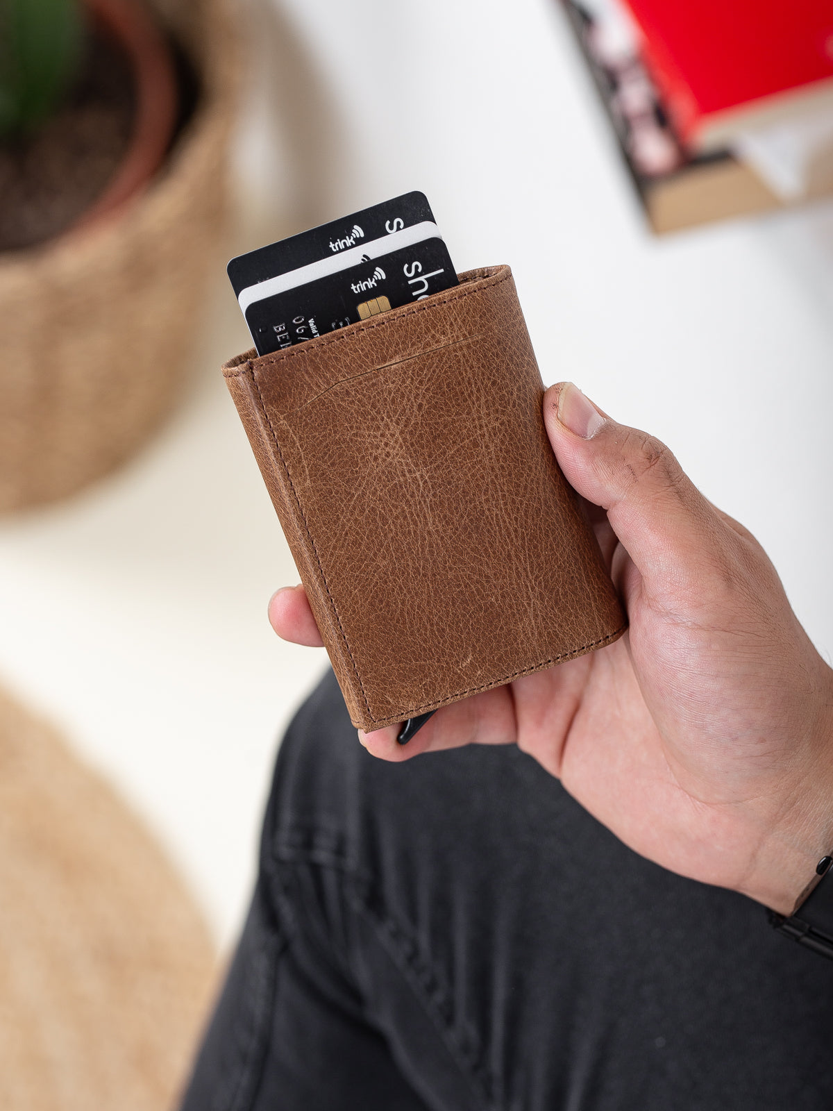 Niki Leather Legend Crazy Deri Akıllı Mekanizmalı Cüzdan