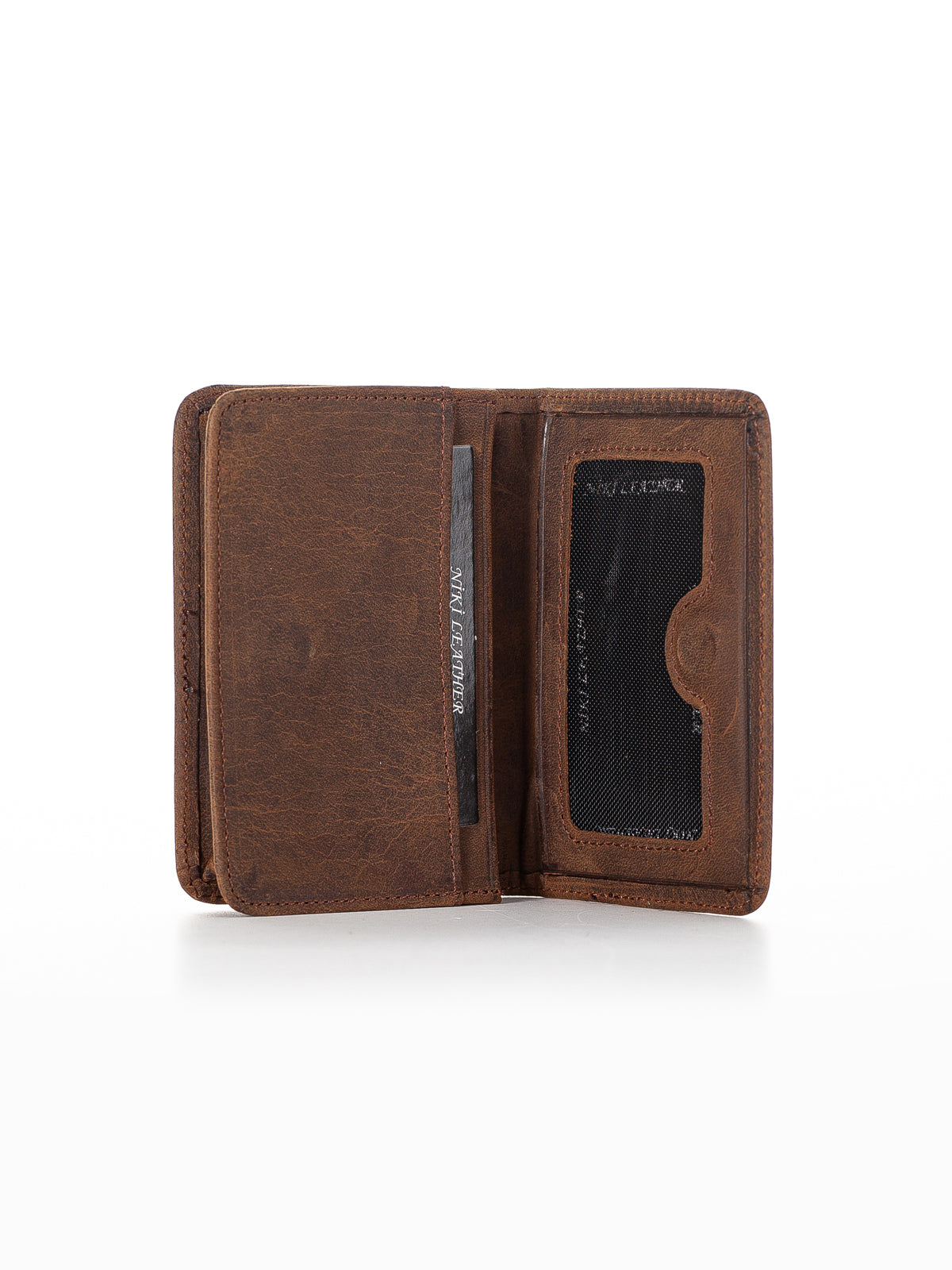 Niki Leather Nerina Crazy Deri Unisex Kartlık Cüzdan