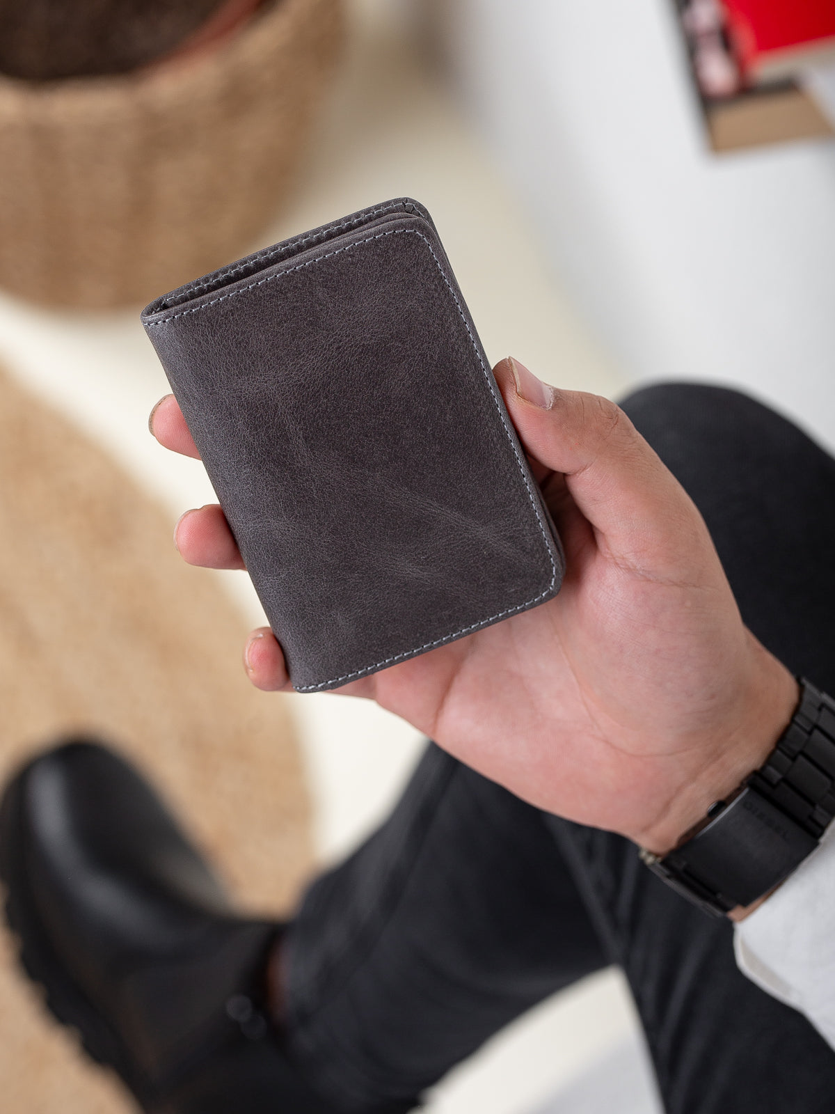 Niki Leather Nerina Crazy Deri Unisex Kartlık Cüzdan