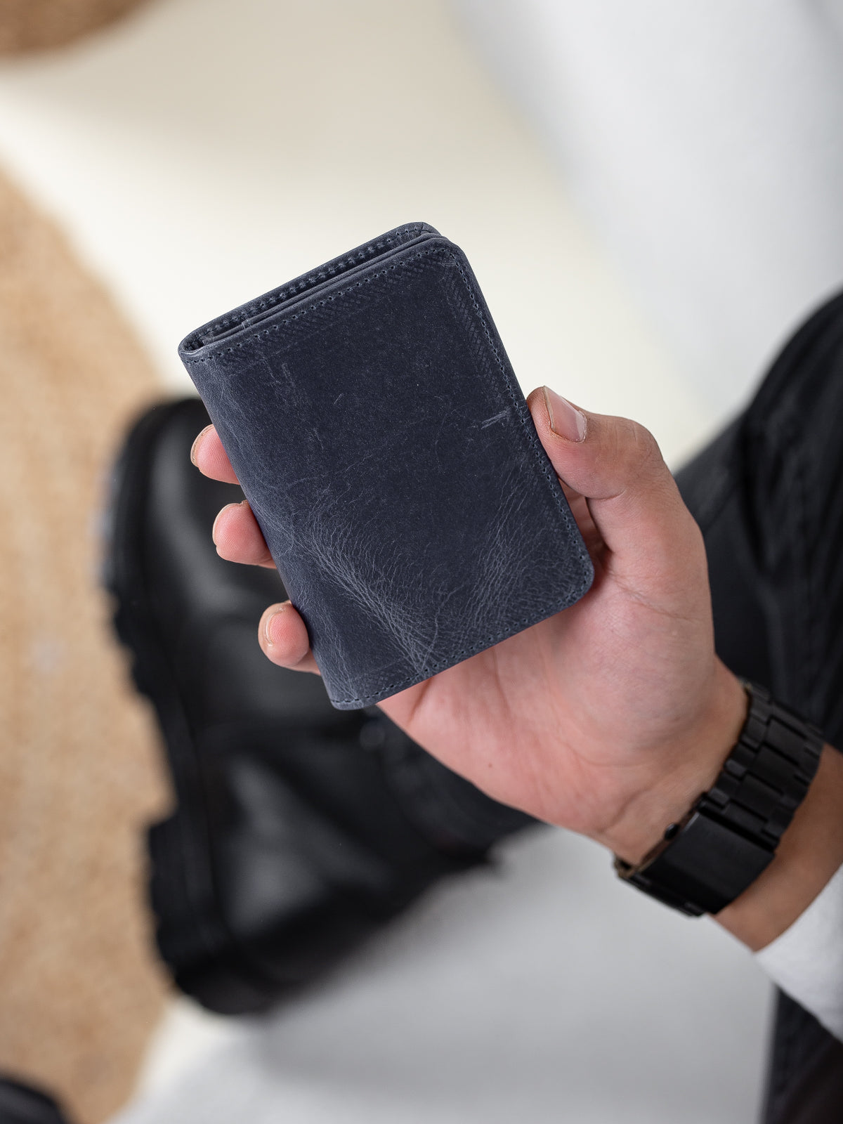 Niki Leather Nerina Crazy Deri Unisex Kartlık Cüzdan