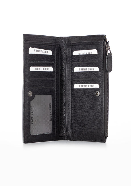 Niki Leather Rossi Vintage Deri Fermuarlı Unisex Kartlık Portföy