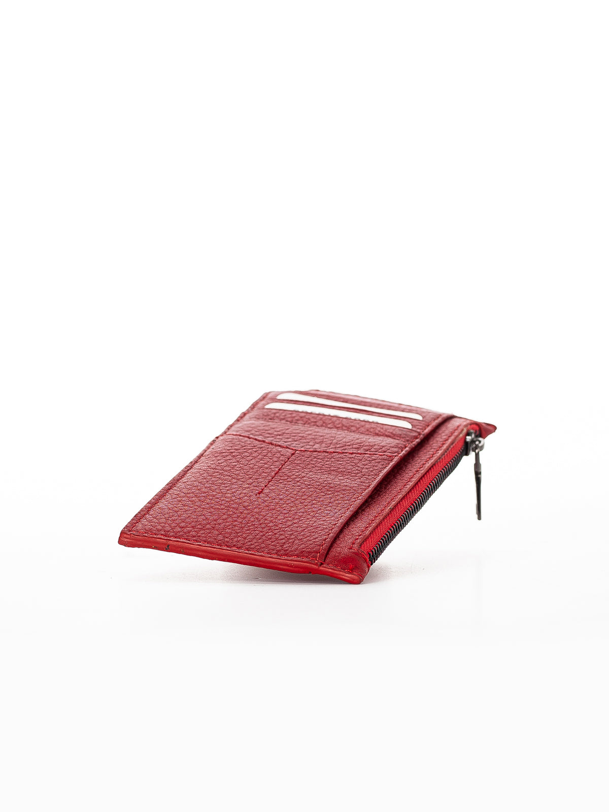 Niki Leather Thin Hakiki Deri Fermuarlı Unisex Kartlık Cüzdan