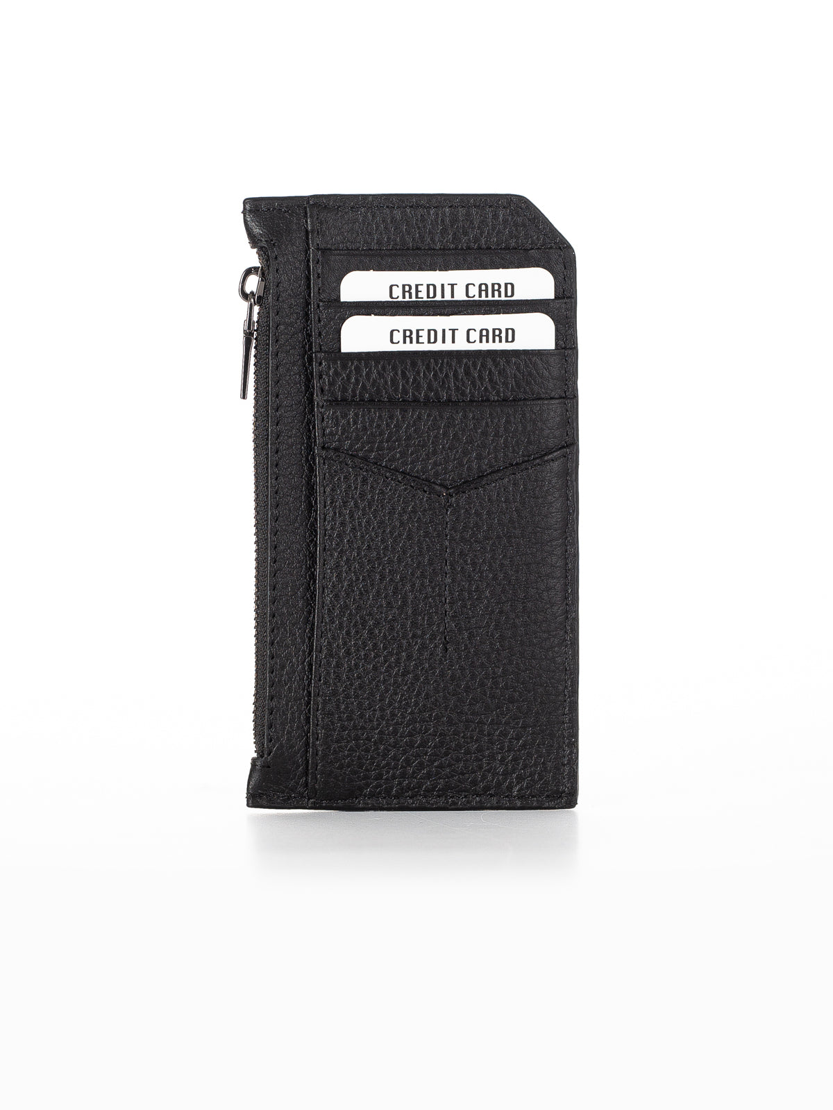 Niki Leather Thin Hakiki Deri Fermuarlı Unisex Kartlık Cüzdan