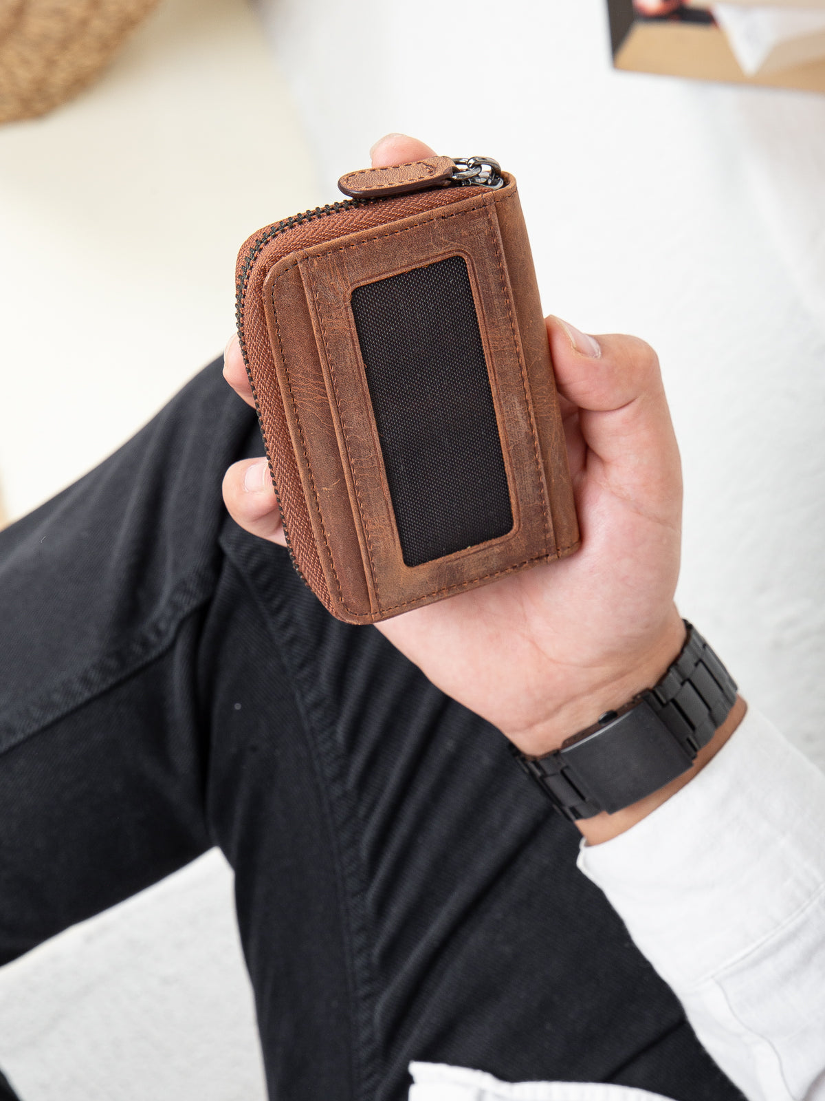 Tony Hakiki Deri Kartlık Cüzdan