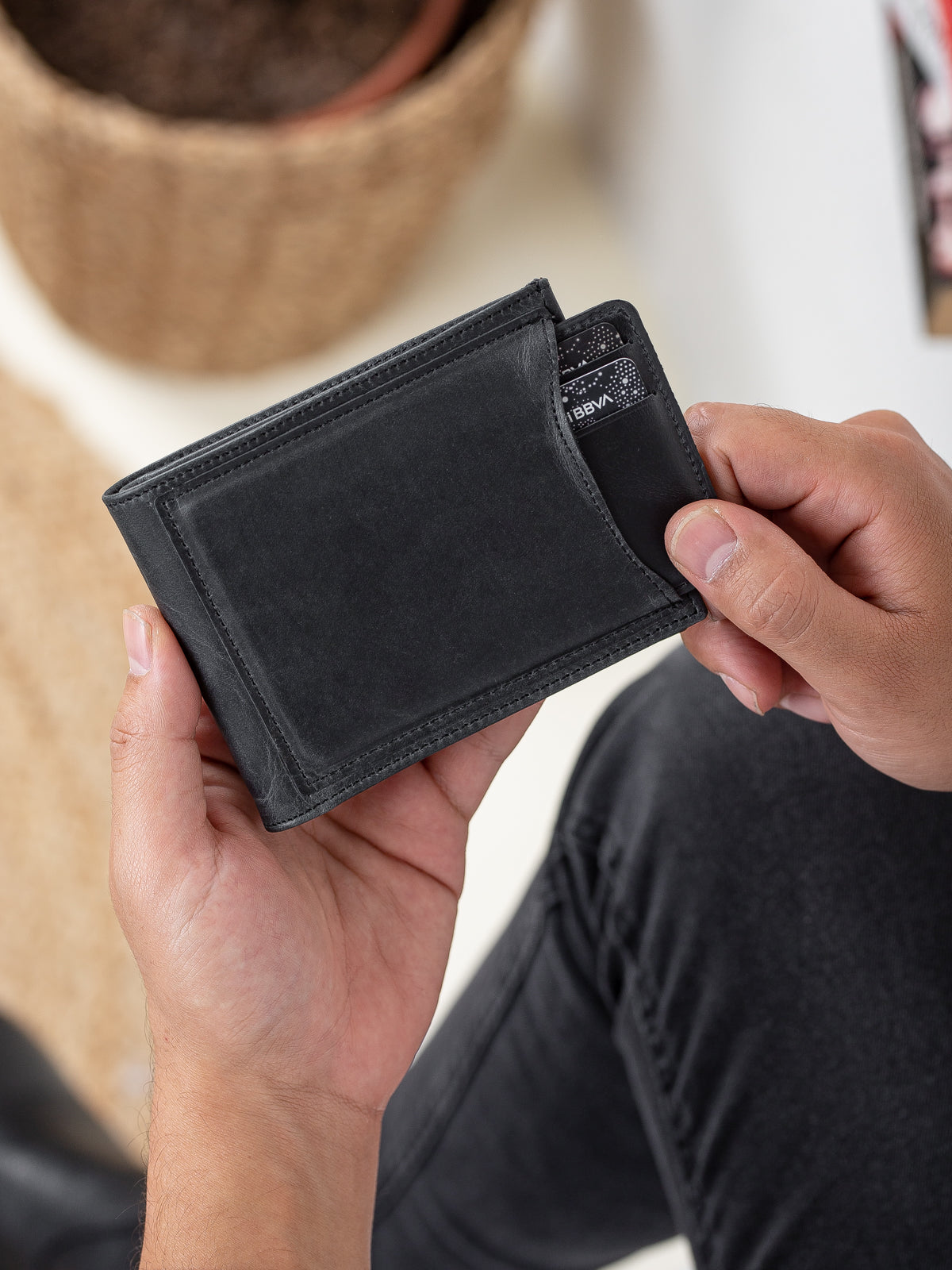 Vintage Hakiki Deri Cüzdan – Visca