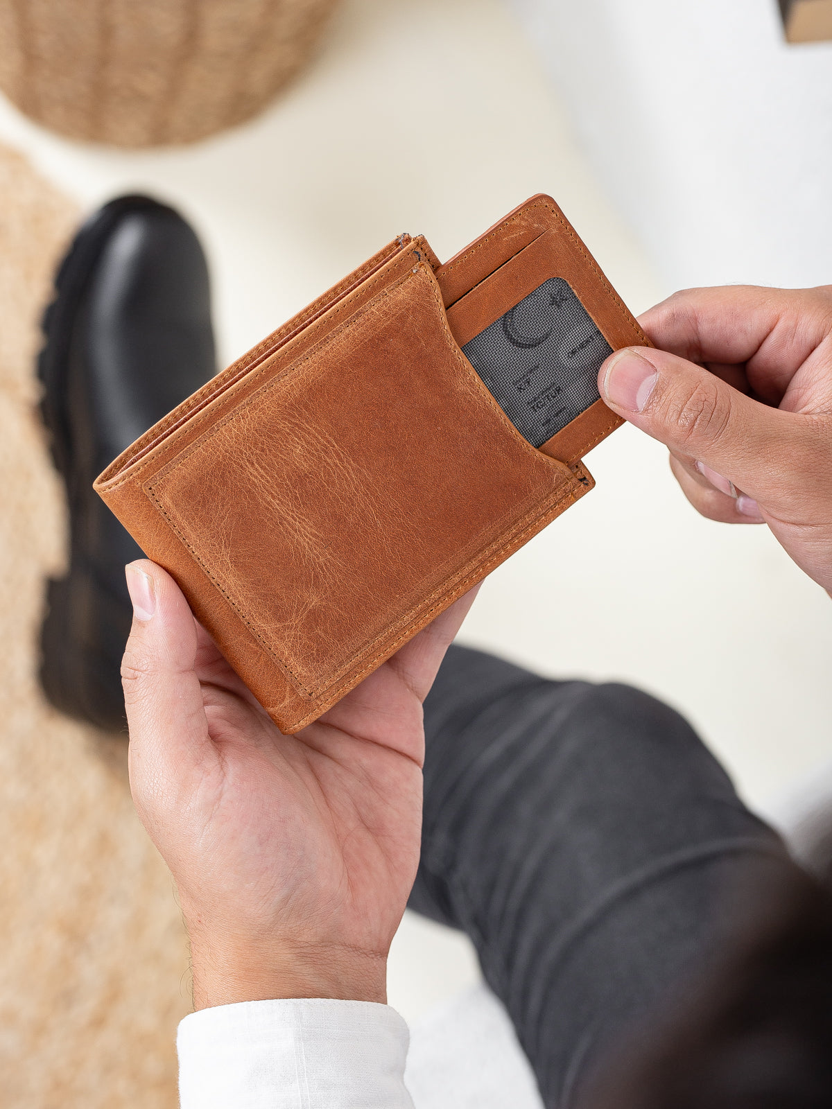 Vintage Hakiki Deri Cüzdan – Visca